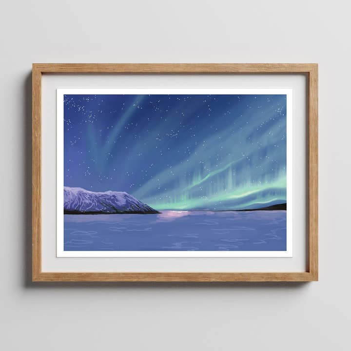 Winter Aurora Print pour la vente par Charis Raine Illustration