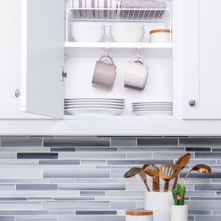 Better Houseware Corp. - Wholesale Kitchen Storage/Organizer - Undershelf Cup/Mug Hooks (Set of 2)5