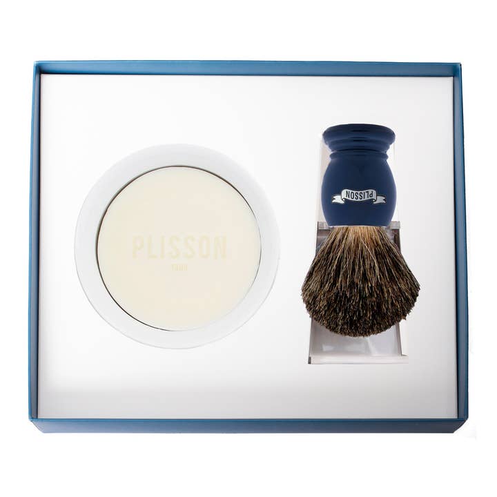 Plisson 1808 - Wholesale Shaving Set/Kit - Men's - Genuine Essential Shaving Brush Initiation Set - 9 colors6