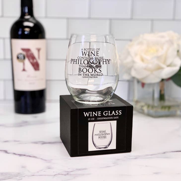 A Day Without Wine Drink Mugs & Glasses from Driftless Studios
