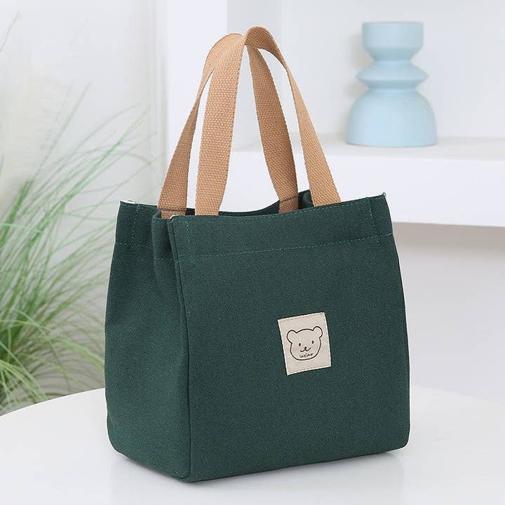 FurDecoration - Wholesale Tote bag – Women's - Cute Bear Large Capacity Canvas Tote Bag8