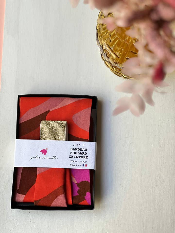 Belt Sash -Coline Vermillon -Large for wholesale by Jolie mouette