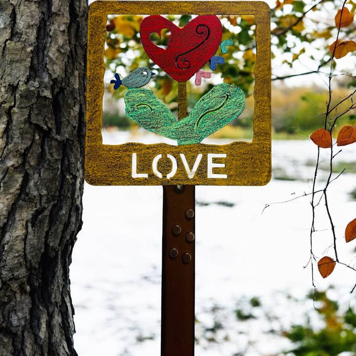 Photo Frame Love MEMORY STICK metal gifts sustainable USA for wholesale by Whimsies