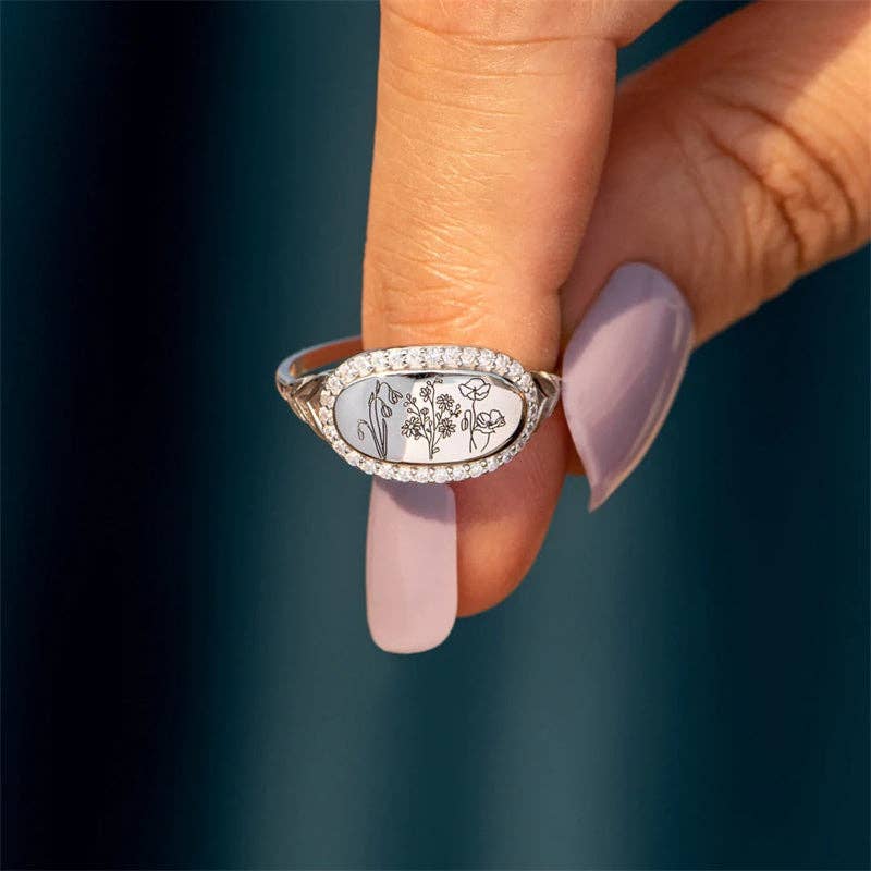 Perimade & Co. LLC - Wholesale Cocktail/Statement Ring - Vintage Halo Flower Statement Ring in 925 Sterling Silver3