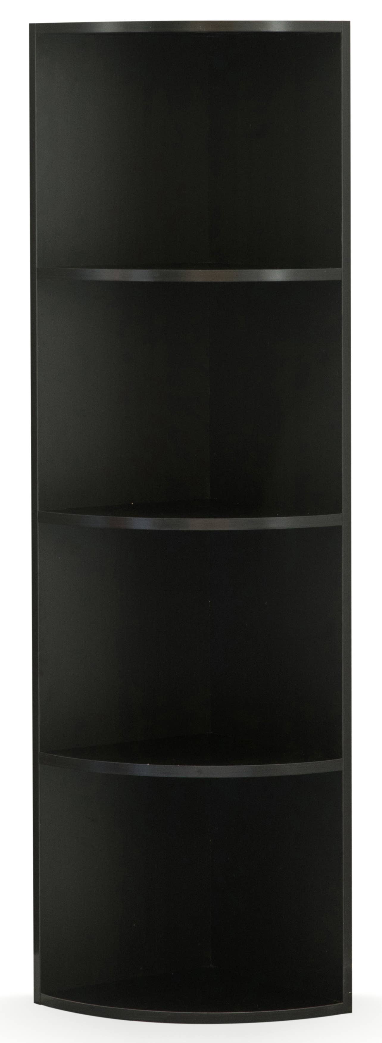 Quickway Imports - Wholesale Bookcase - Durable 4-Tier Wooden Corner Bookshelf, For Small Spaces1