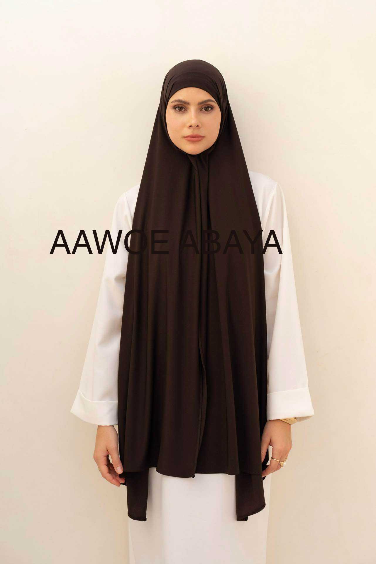 Aawoe Abaya - Wholesale Hijab - Women's - Jersey Rectangle Hijab with Tie - 70x200 cm - 24840