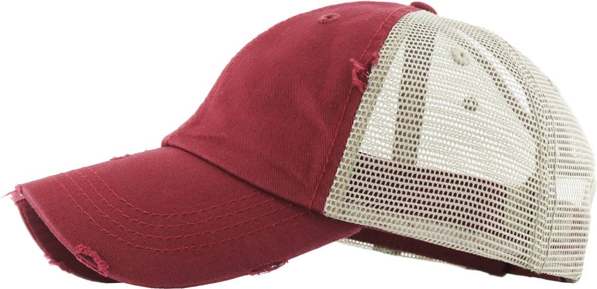 KBETHOS – Boné de beisebol - Mulher por atacado – Boné ajustável de malha com abertura para rabo de cavalo66