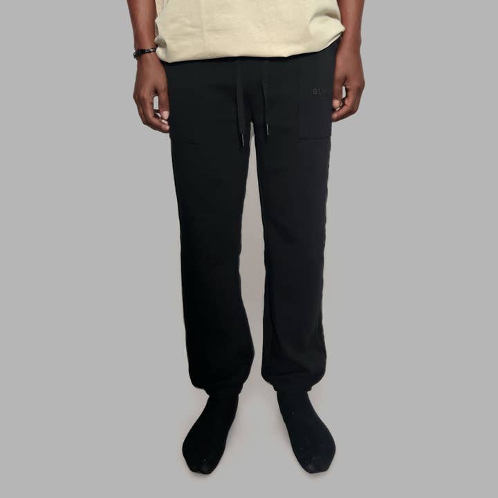 Pantalones deportivos clásicos negros 'negros' para venta al por mayor de Blvck Paris