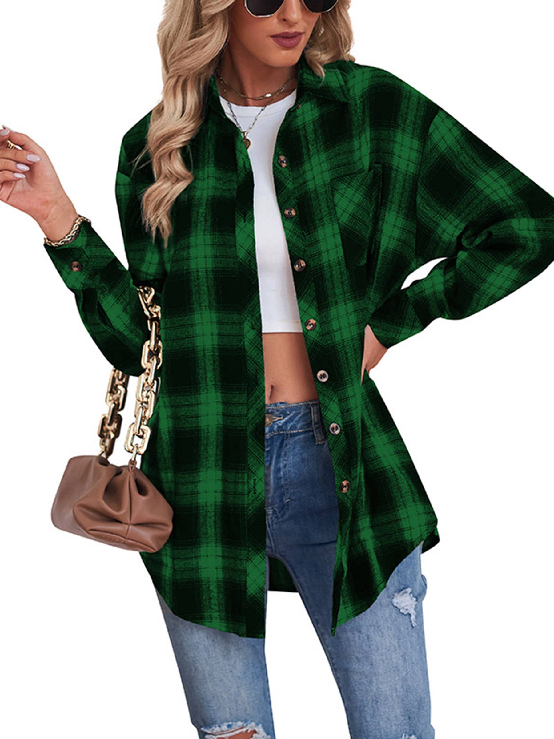 Wholesalesir - Wholesale Shirt - Women's - Casual Loose Checkered Shirt3
