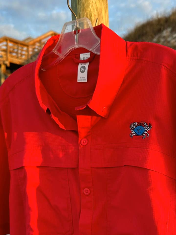 WHEREable Art, LLC - Wholesale Button Down Shirt - Unisex - Men's Sun Protection Fishing Shirts