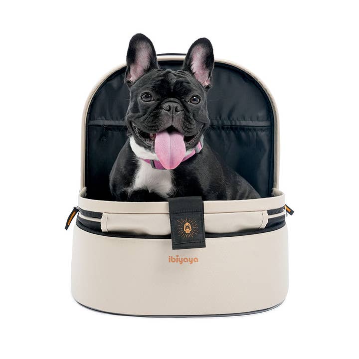 Ibiyaya - Wholesale Pet Carrier - Cat/Dog - Panorama Zipper-free Small Pet Travel Carrier Backpack Front