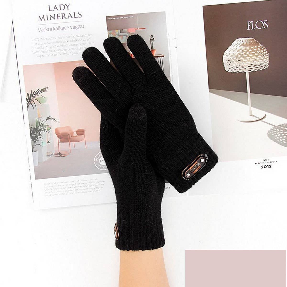 NINEXIS - Wholesale Gloves - Men's - CWAG00540_MEN WINTER KNIT TOUCHSCREEN WARM GLOVES0