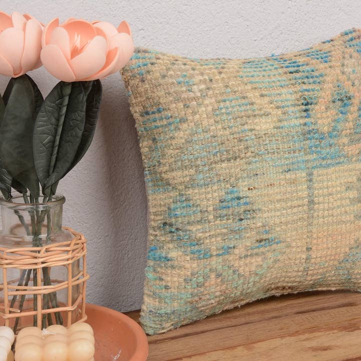 Ethnical Vintage Kilim Rug Pillow Hand Knotted Sham for wholesale by Kilim Pillow Decors