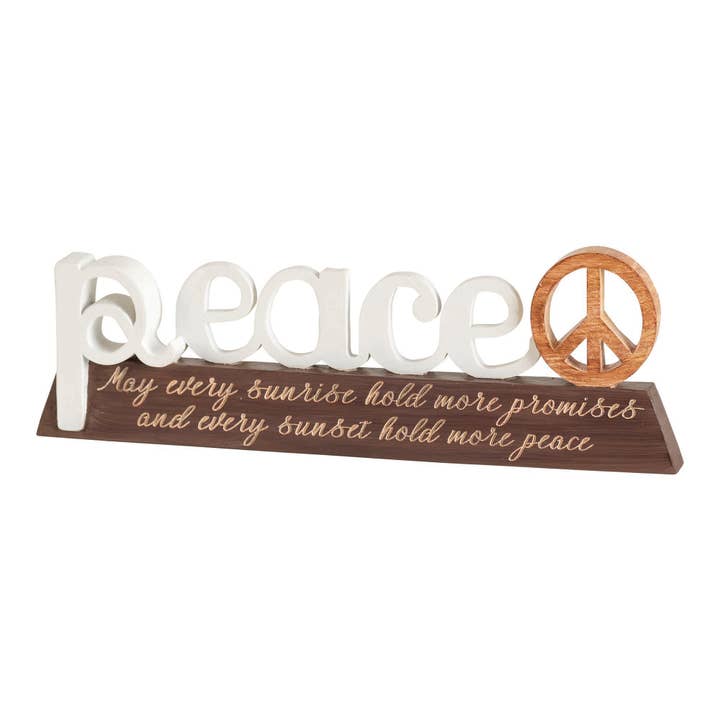 🍗Peace Word Figurine for wholesale by Dicksons