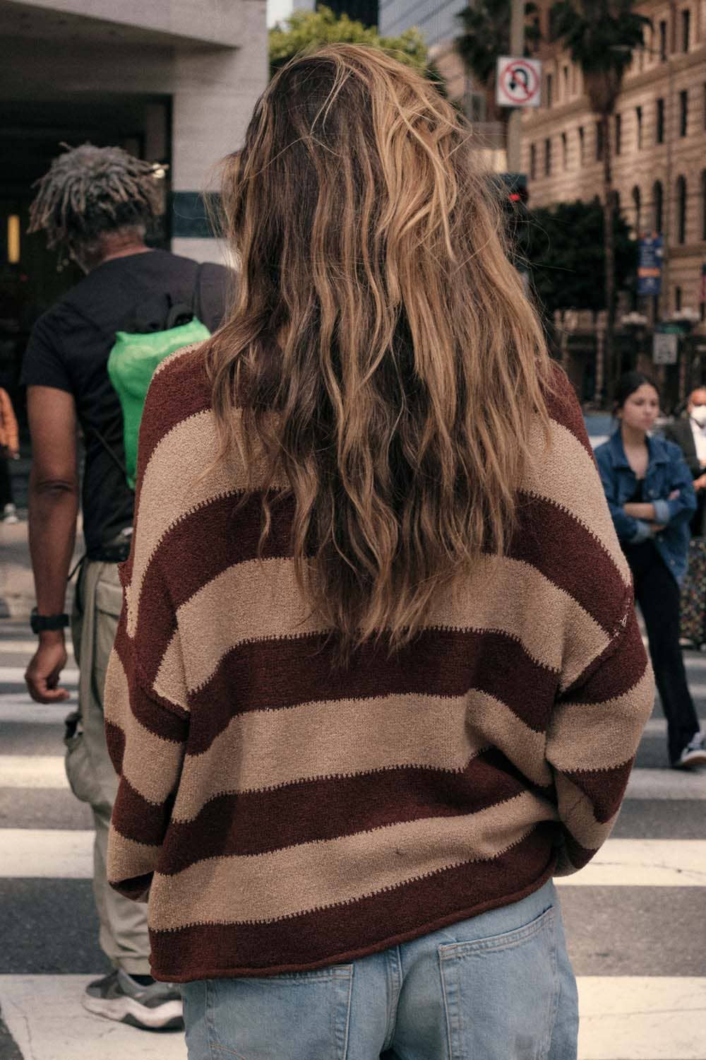 Promesa USA - Wholesale Knit Sweater - Women's - Textured Striped Knit Rolled-Edge Sweater17