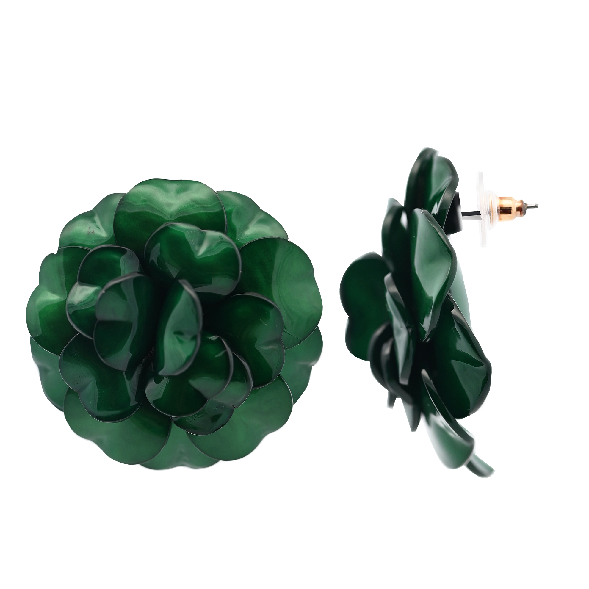 AMORINO SRL - Vente Clous d'oreille - Boucles d’oreilles fleur avec bouton - FT2464A3073