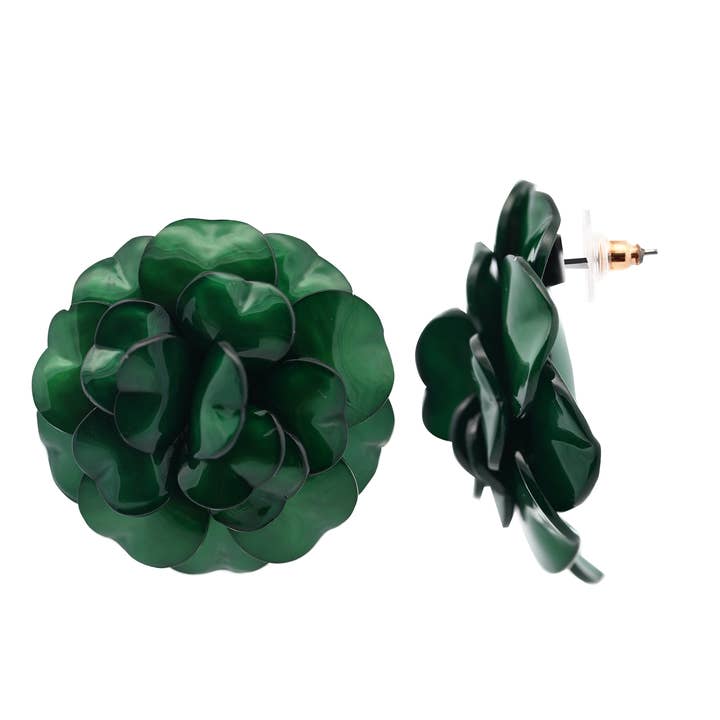 AMORINO SRL - Wholesale Stud/Post Earrings - FLOWER BUTTON EARRINGS - FT2464A3073