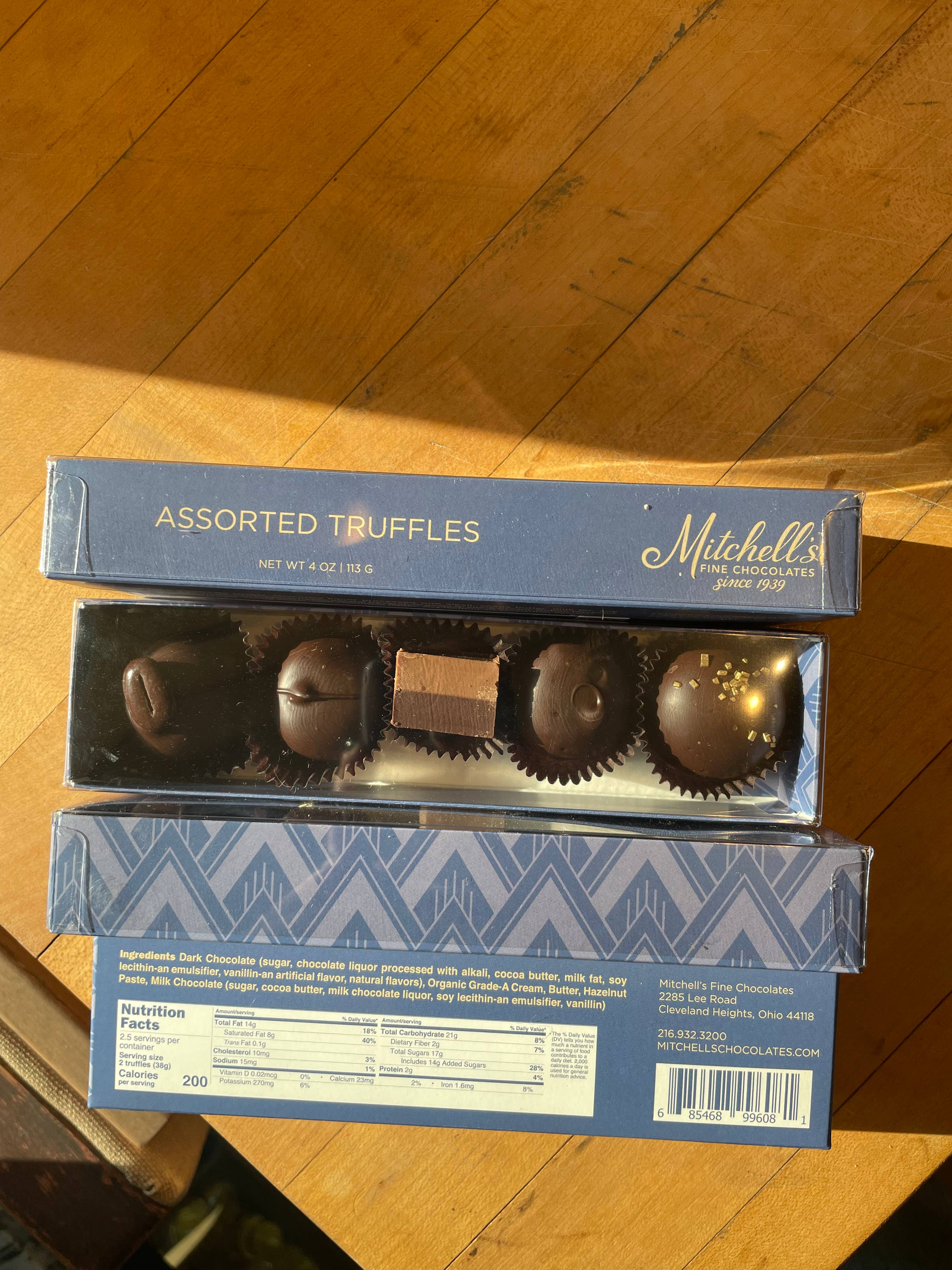 Mitchell's Fine Chocolates - Wholesale Chocolate Box - Dark Chocolate Assorted Truffles1