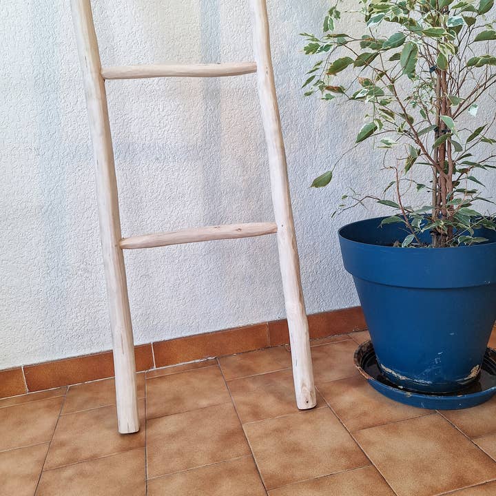LeBazare - Wholesale Free Standing Shelf - Decorative wooden ladder4