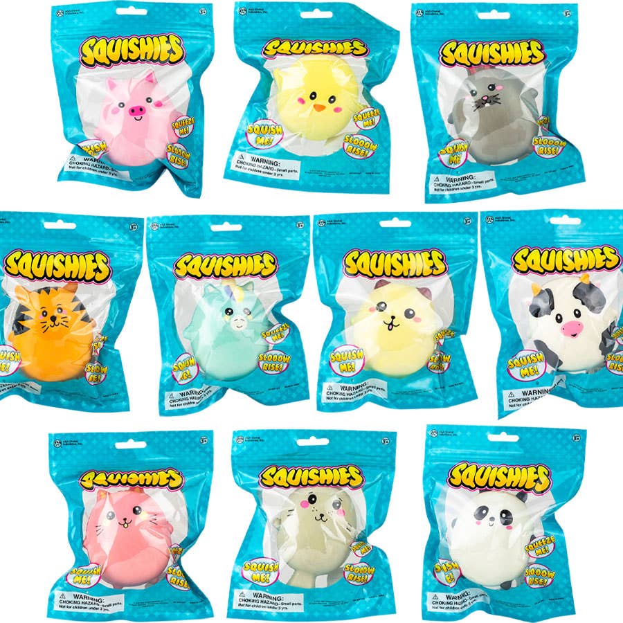 Curious Minds Toys - Wholesale Knijpbal - Kinderen en baby - 1 Schattige squishy speeltjes van Chunky Animals Slow Rise - Memory3