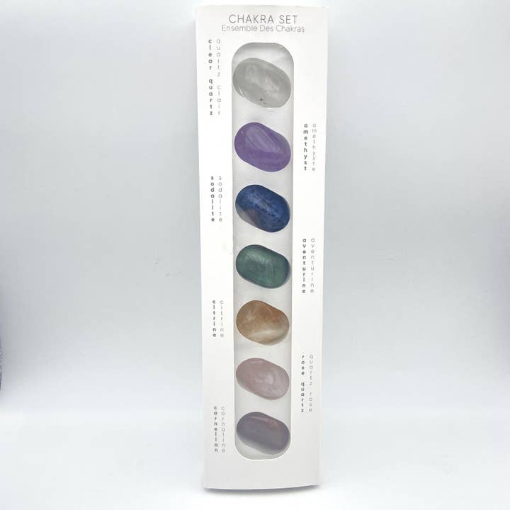 Tumbled Stones Set - 7 Chakras (T5) for wholesale by Minéraux d'ailleurs
