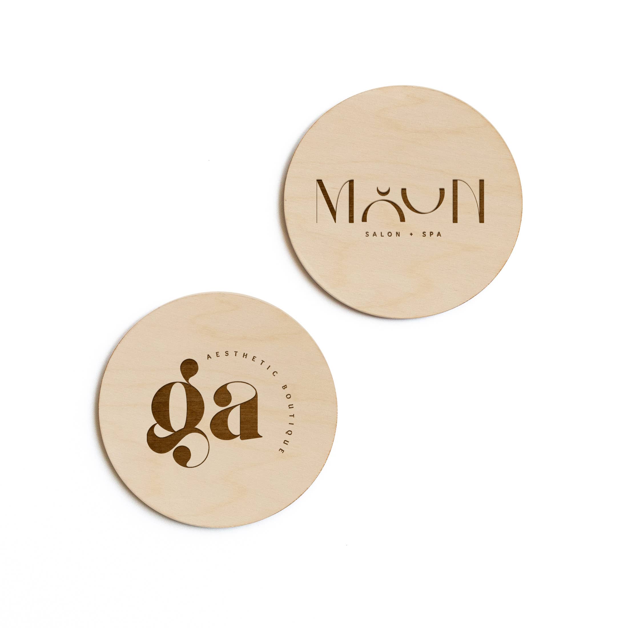 The Cotton & Canvas Co. - Vente Pancarte - Panneau en bois avec logo commercial personnalisé1