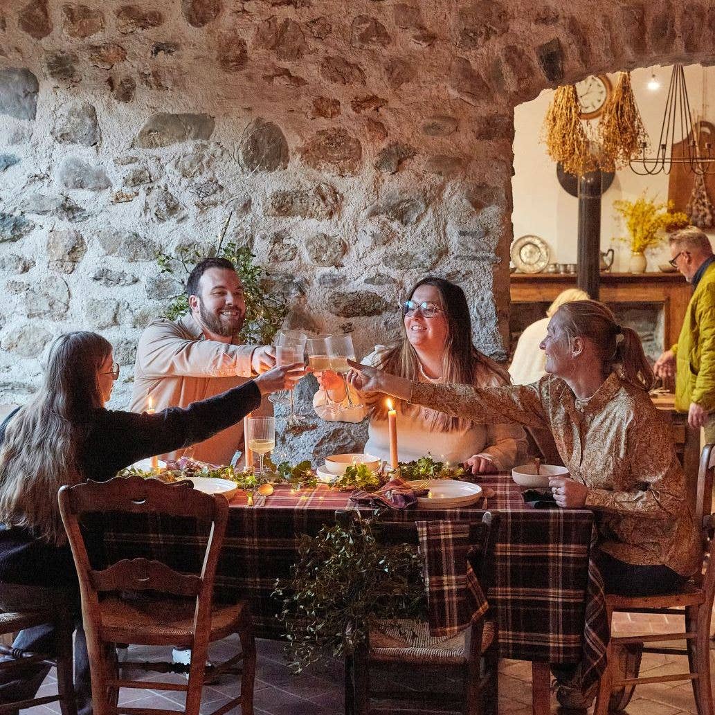 Sylvie Thiriez - Vendita all'ingrosso Tovaglie - Tovaglia Forêt enchantée carreaux1