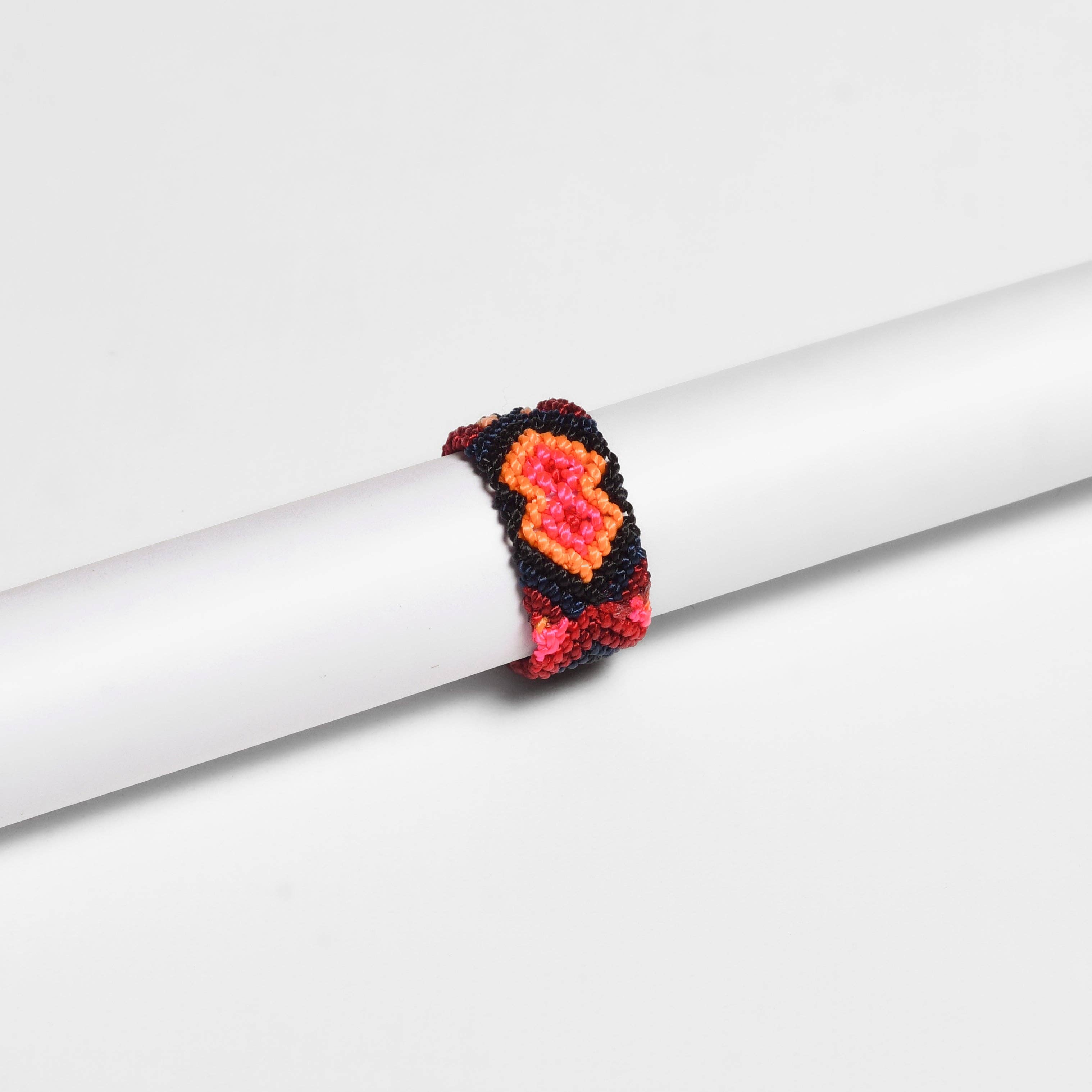 Lumily – wholesale Band/stacked ring – Friendship Macrame Woven Ring - Mexico6