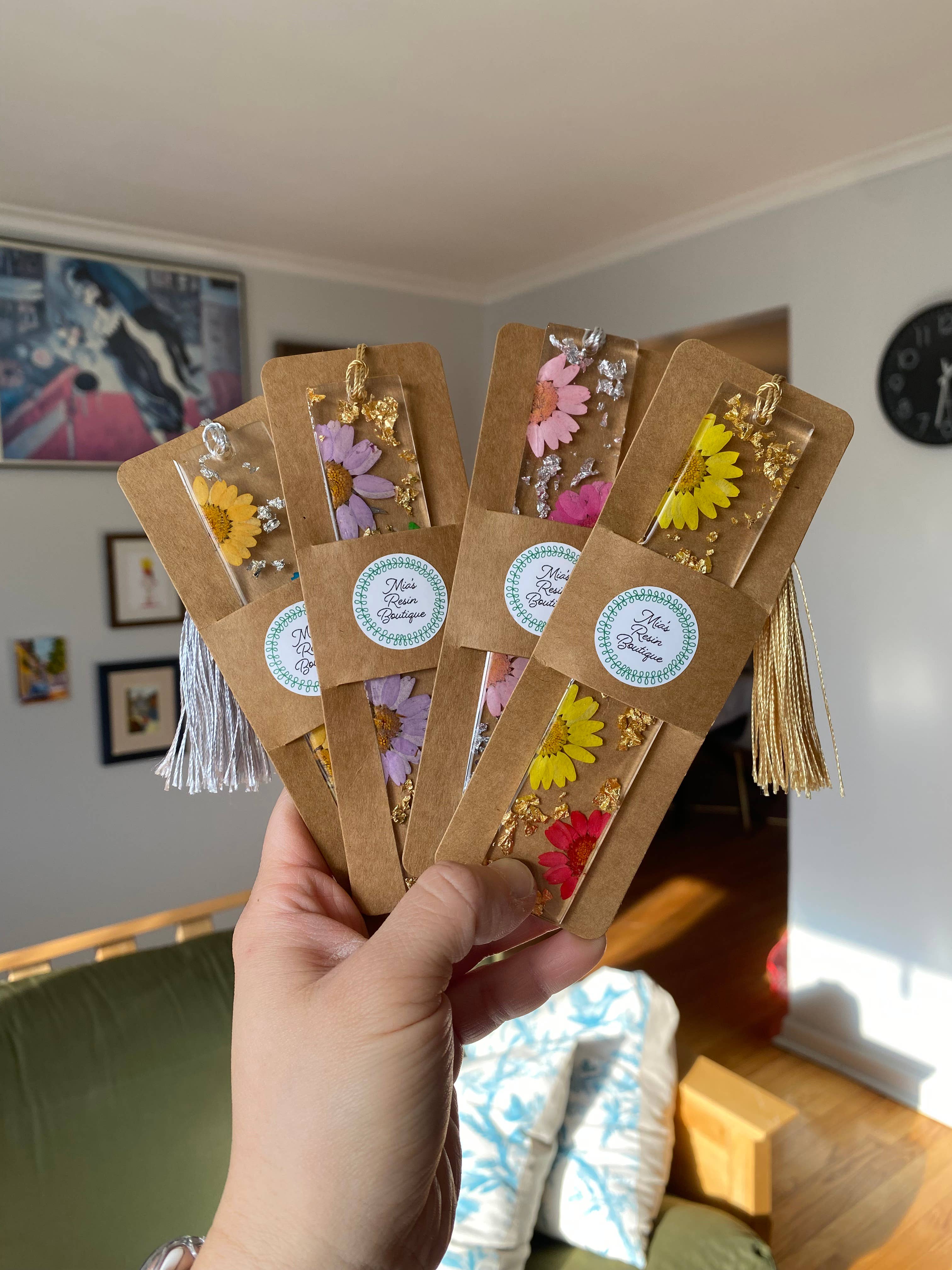 Mia’s Resin Boutique - Wholesale Bookmark - Floral Bookmarks 5.5" - Resin Bookmarks - Page Marker 10