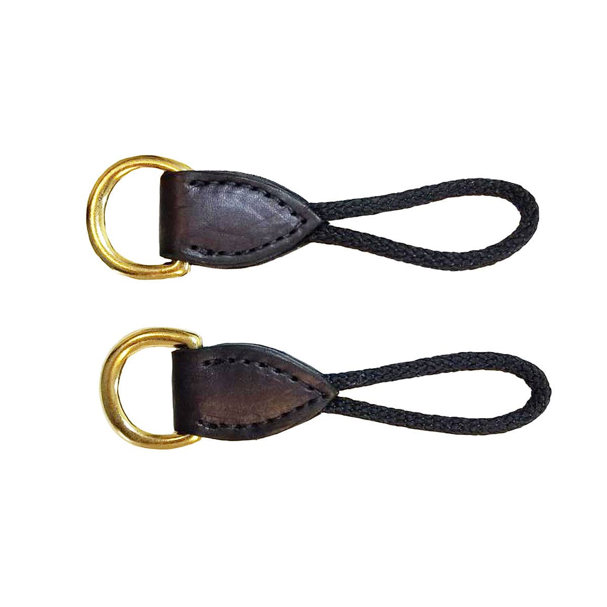 Intrepid International - Wholesale Horseback Riding Gear - Brown Dee Ring Savers - Sold in Pairs0
