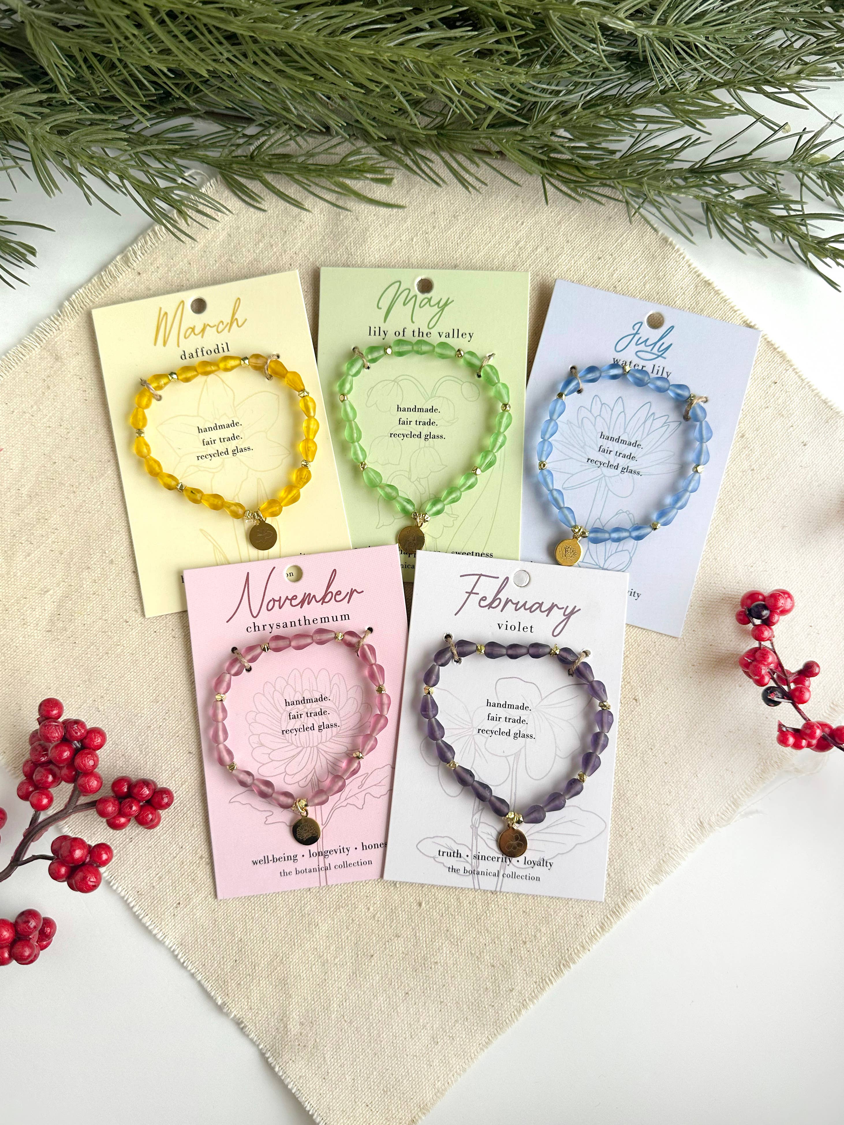 WorldFinds - Wholesale Retailer Display - Jewelry - Botanical Collection Bracelet Display Package6