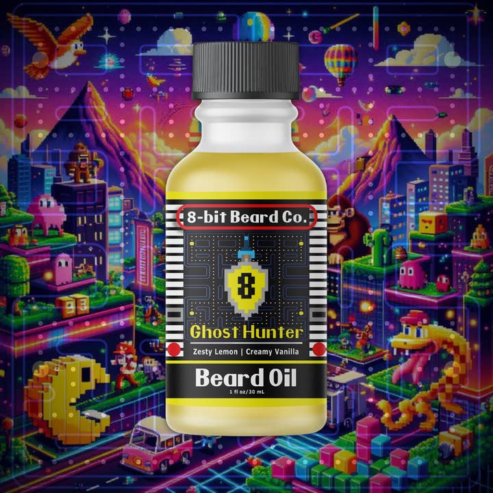 Ghost Hunter | Beard Oil - Lemon Citrus, Creamy Vanilla for wholesale by 8-bit Beard Co.
