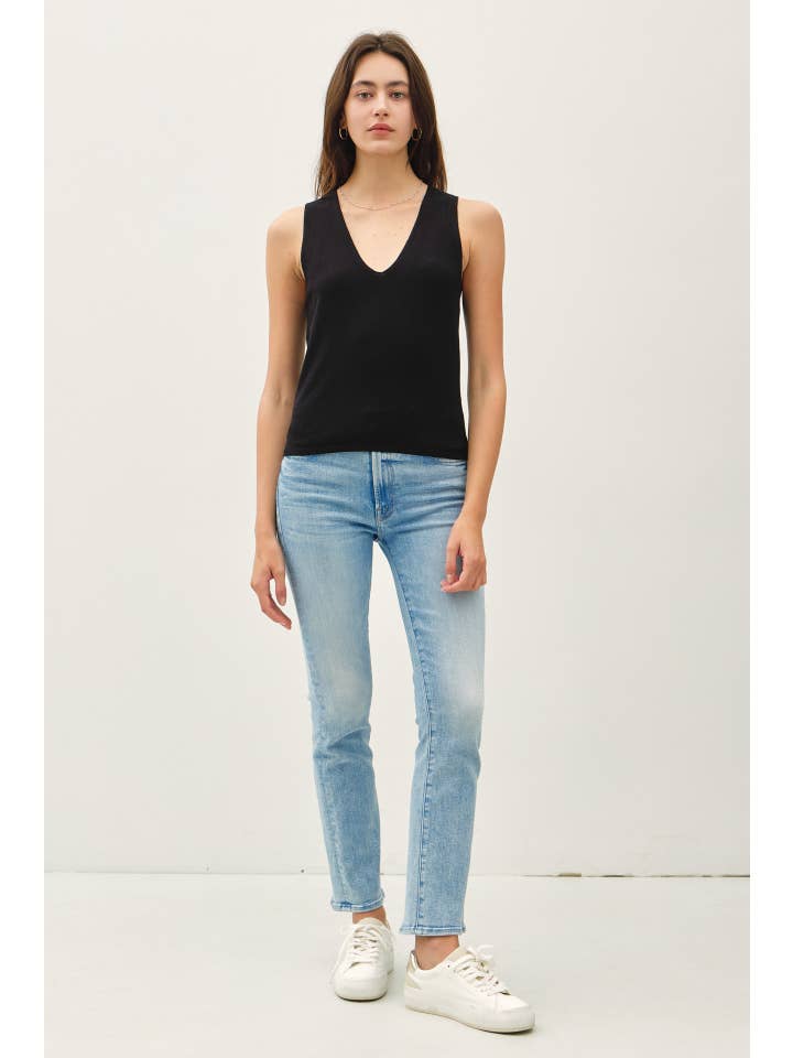 Be Cool - Wholesale Tank Top - Women's - MINIMAL V-NECK SWEATER TANK 7