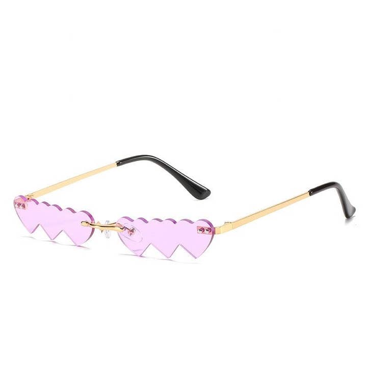 Mirazshoes WholeSale - Wholesale Sunglasses – Women's - Ladies' Heart-Shaped Sunglasses With Small Frame4