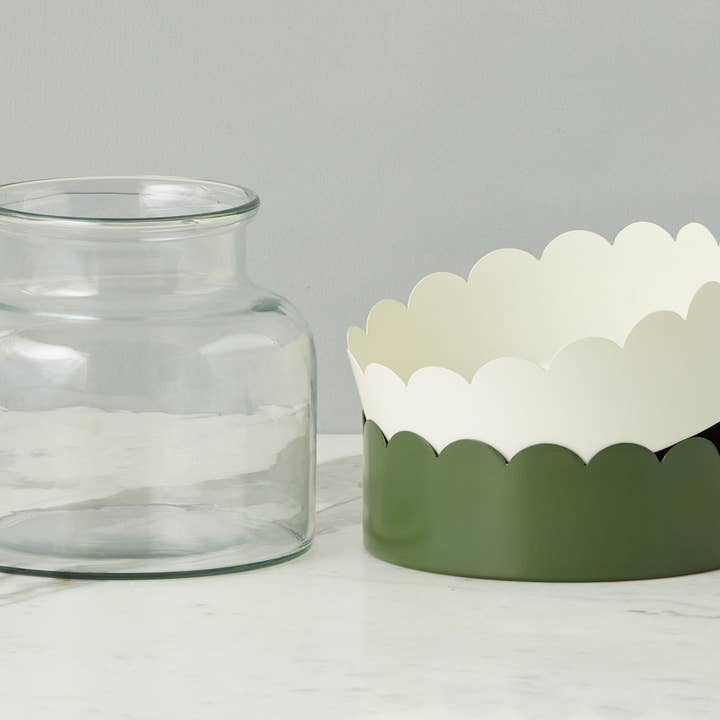 Vaso Florido 2-em-1, Branco/Verde Abeto por atacado de etúHOME