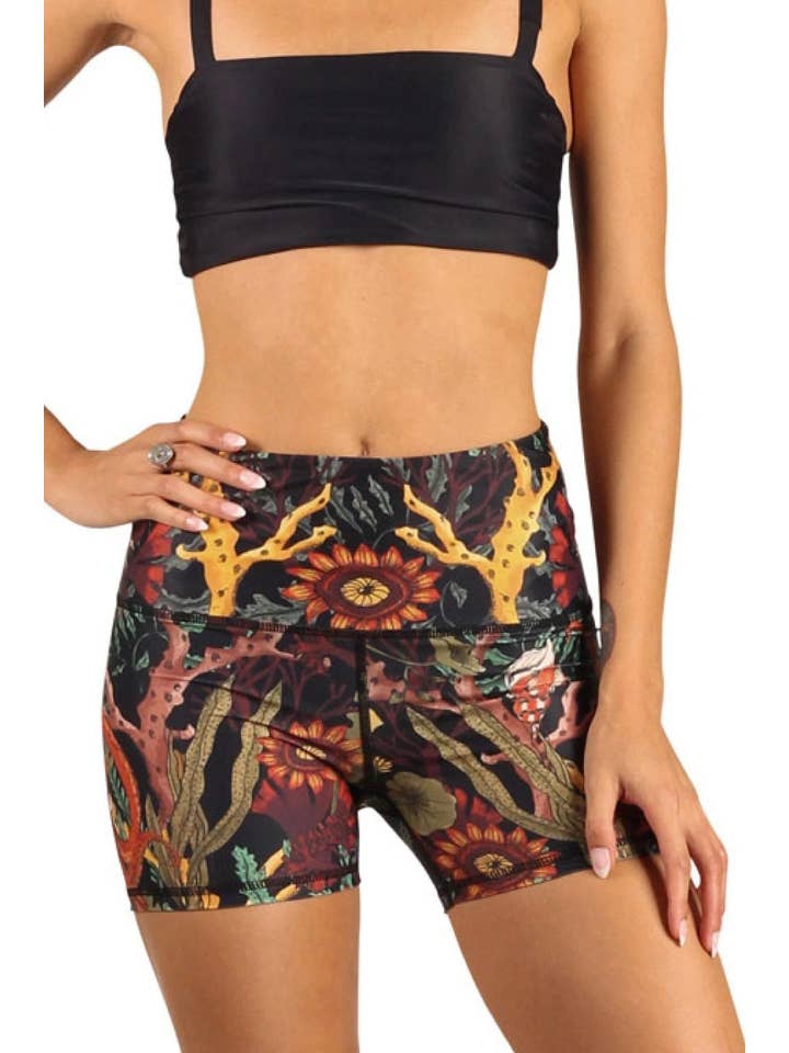 Yoga Democracy - Vente Short de sport – femme - Short de yoga Joey en corail "My Name"