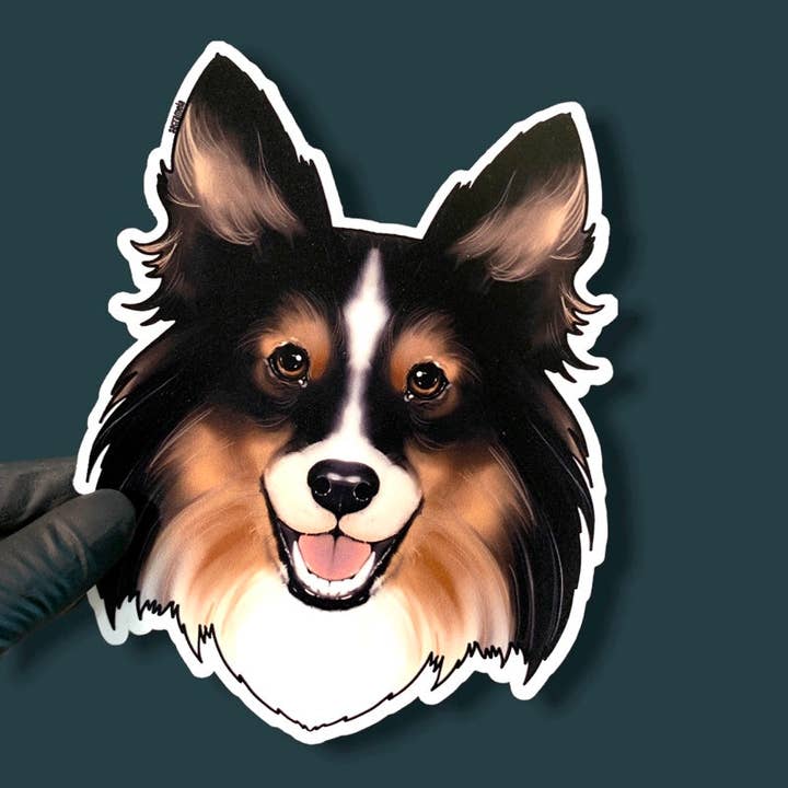 SACRAMELA - Wholesale Sticker - SHETLAND SHEEPDOG TRI COLOR5
