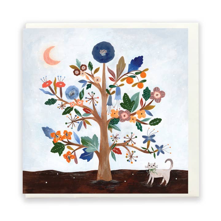 Winter Tree card for wholesale by Flora Waycott