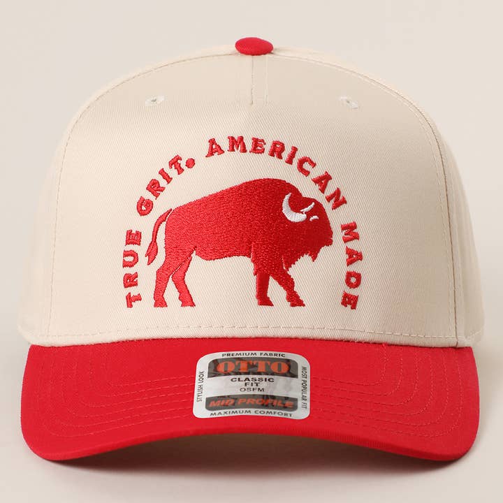 Fashion City - Wholesale Trucker hat – Unisex - True Grit American Made Embroidered Trucker Hat4