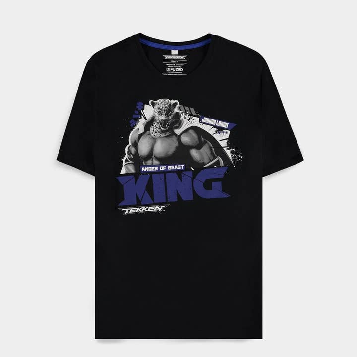 Tekken - King - T-shirt a maniche corte da uomo per la vendita all'ingrosso da parte di fanseller ug
