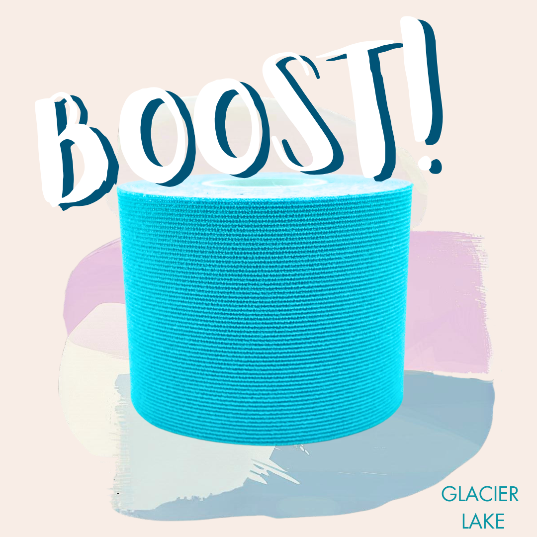 Earthtone Sports – Engroshandel Tape – Boost! ™ Glacier Lake Precut Kinesiologitape1