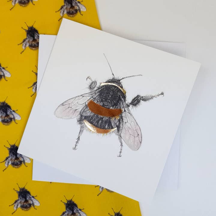 guldfolie bi hälsningskort för wholesale av katiebirdie