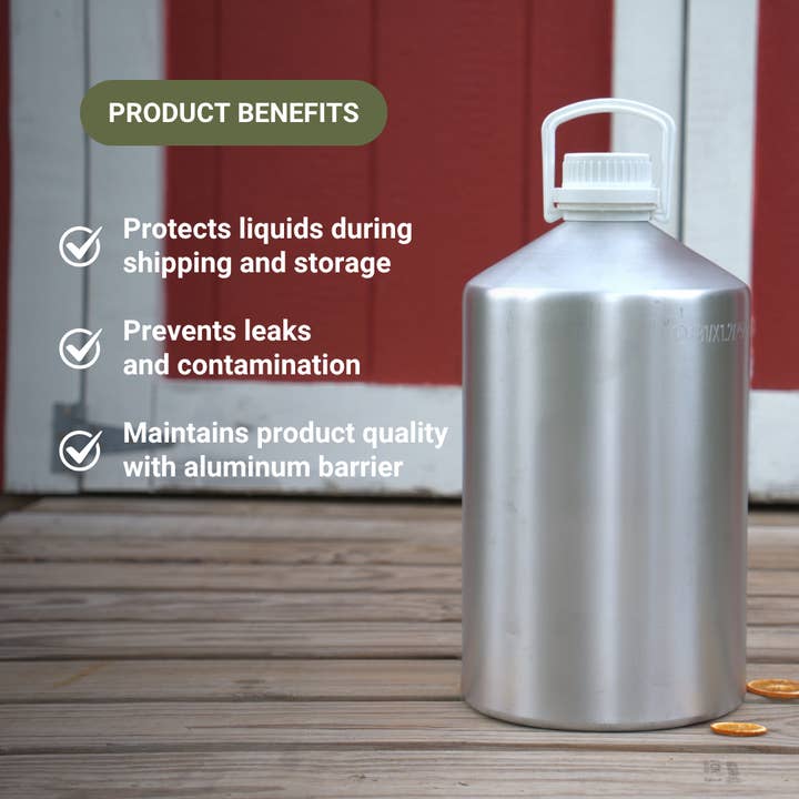 Nature Packaged - Wholesale Food storage container - Aluminum Bottles 22lbs3