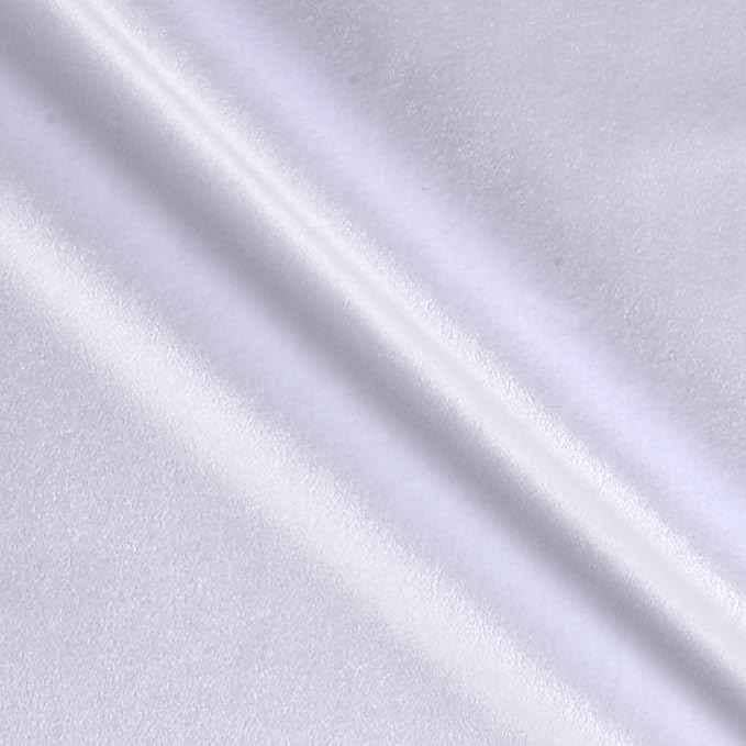 Vit Glansig Sammet Duk – Anpassad Storlek Bröllop & Heminredning Linne för wholesale av The Tablecloth Store