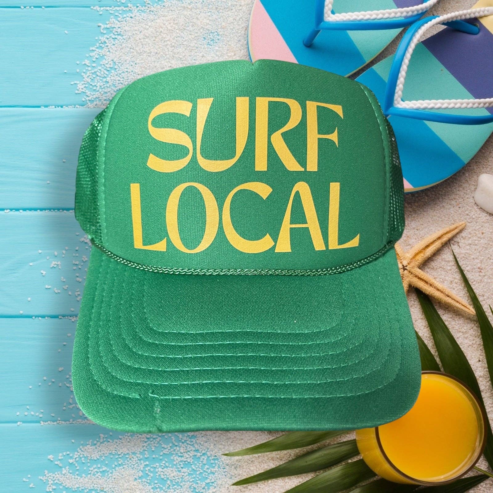 Happi Style – wholesale Truckerkeps – Unisex – Surf Local Foam Truckerhatt2