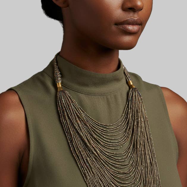 Kanana Beaded Necklace for wholesale by KENDI AMANI