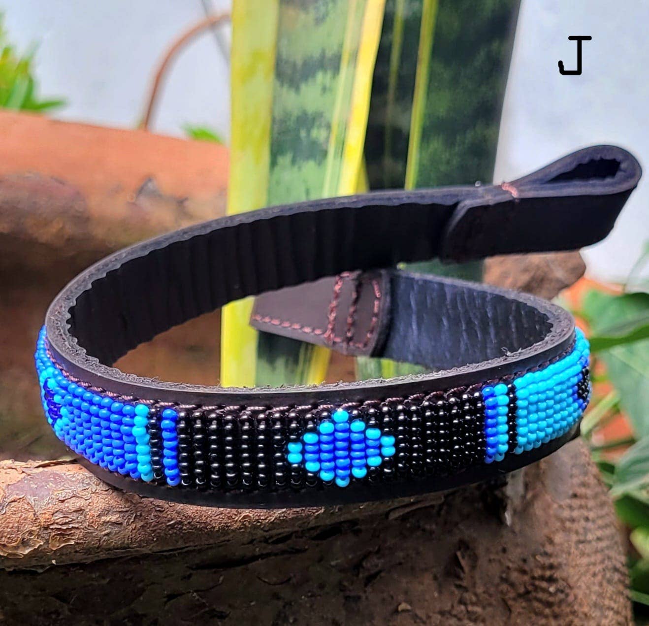 MAASAI CHIEF - Wholesale Pet Collar - Cat/Dog - Beaded Leather  Horse browband11