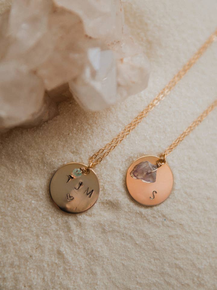 Colar de Moedas Carimbadas Personalizadas por atacado de Eaarthbones Jewelry