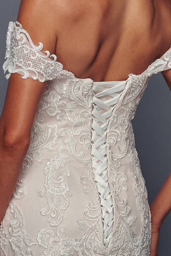 Babyfox Apparel - Vente Robe de soirée – femme - Robe de mariée sirène à encolure cœur dénudée5