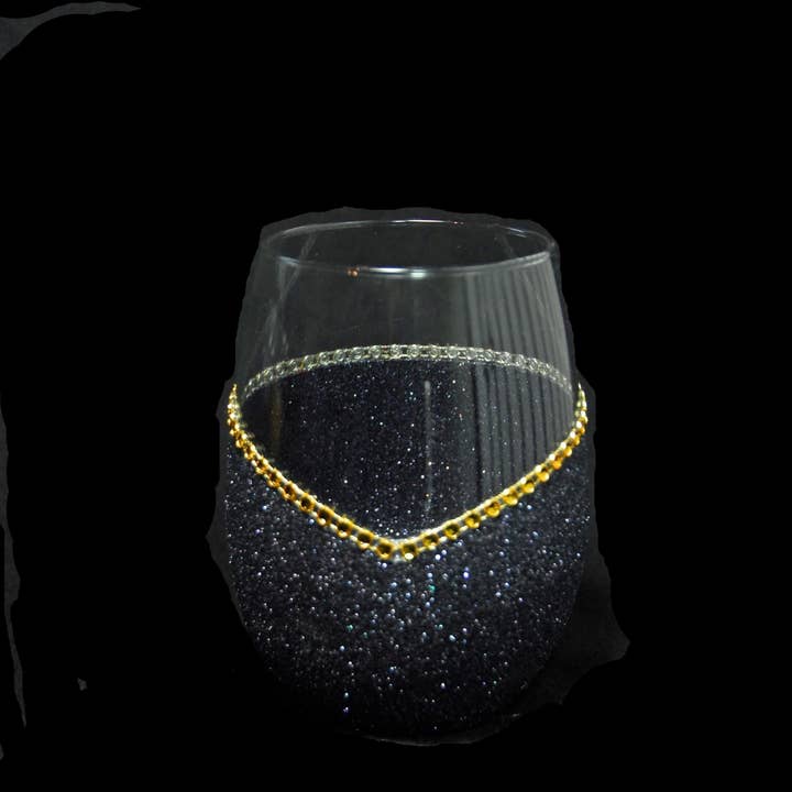 WineyBitches.Co - Wholesale Wine Glass - American Girl – Bling Glitter Glass Wine Glasses (4th of July Collection)37